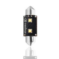 M-Tech ΛΑΜΠΑΚΙΑ ΠΛΑΦΟΝΙΕΡΑΣ C5W/C10W 12V 6W SV8,5 41mm CAN-BUS+RADIATOR LED 2xHP CREE ΛΕΥΚΟ 1ΤΕΜ. M-TECH