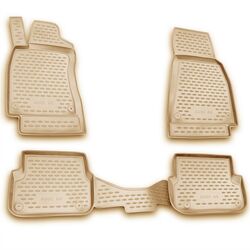 Novline AUDI A6 C6 2006-2011 | 4ΤΕΜ. Πατάκια(σκαφάκια) Μπεζ από TPE Μαρκέ