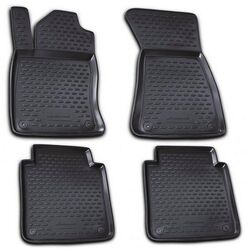 Novline AUDI A8 LONG 2002-2009 | 4ΤΕΜ. Πατάκια(σκαφάκια) Μαύρα από TPE Μαρκέ