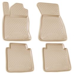 Novline AUDI A8 LONG 2002-2009 | 4ΤΕΜ. Πατάκια(σκαφάκια) Μπεζ από TPE Μαρκέ