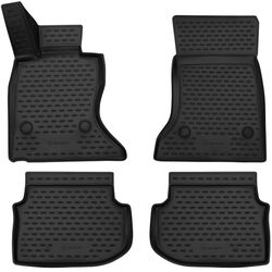 Novline BMW ΣΕΙΡΑ 5 F10 2010-2013 | 4ΤΕΜ. Πατάκια(σκαφάκια) Μαύρα από TPE Μαρκέ
