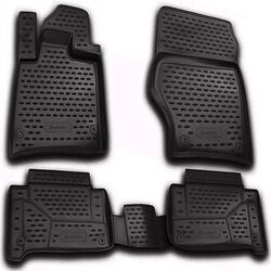 Novline AUDI Q7 2005-2014 | 4ΤΕΜ. Πατάκια(σκαφάκια) Μαύρα από TPE Μαρκέ