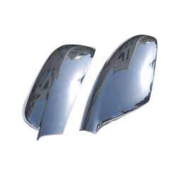 Omtec PEUGEOT 307 HB 5D/SW/CC 2001-2008 / PEUGEOT 407 SD/SW/CP 2004-2010 ΚΑΠΑΚΙΑ ΚΑΘΡΕΦΤΩΝ ΧΡΩΜΙΟΥ 2 ΤΕΜ. ΠΛΑΣΤΙΚΑ