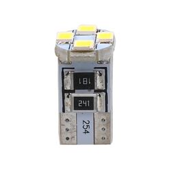 M-Tech W5W 12V T10 W2,1x9,5d LED 4xSMD3528 ΛΕΥΚΟ (ΚΑΡΦΩΤΟ CAN-BUS) BLISTER 2ΤΕΜ. M-TECH