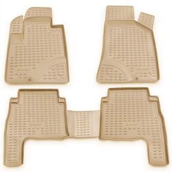 Novline HYUNDAI SANTA FE 2006-2010 ΠΑΤΑΚΙΑ ΜΑΡΚΕ ΛΑΣΤΙΧΟ ΣΚΑΦΑΚΙΑ  ΜΠΕΖ 4ΤΕΜ.