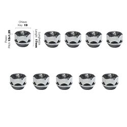 Simoni Racing ΠΑΞΙΜΑΔΙ ΚΩΝΙΚΟ 12χ1,25 (17mm) (19) 10ΤΕΜ.