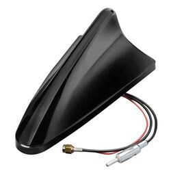 AmericatNew ΚΕΡΑΙΑ ΚΑΡΧΑΡΙΑΣ AERO-FIN 3 12V ΜΑΥΡΗ AM/FM/GPS ΜΕ ΕΝΙΣΧΥΤΗ ΣΗΜΑΤΟΣ 78x148x59mm