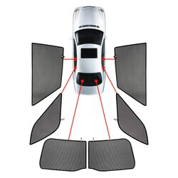 CarShades SEAT ALTEA 5D 2013> ΚΟΥΡΤΙΝΑΚΙΑ ΜΑΡΚΕ (6 ΤΕΜ.)