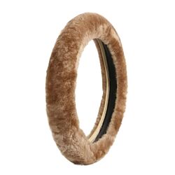 Lampa ΚΑΛΥΜΜΑ ΤΙΜΟΝΙΟΥ COMFORT WHEEL 36>42 ΚΑΦΕ ΓΟΥΝΙΝΟ ΧΝΟΥΔΩΤΟ SHEEPSKIN