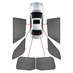 CarShades SEAT IBIZA 5D 2008> ΚΟΥΡΤΙΝΑΚΙΑ ΜΑΡΚΕ CAR SHADES (6 ΤΕΜ.)