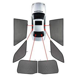 CarShades OPEL ASTRA J SW 11-15 ΚΟΥΡΤΙΝΑΚΙΑ ΜΑΡΚΕ (6ΤΕΜ.)