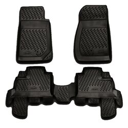 JEEP WRANGLER 5D 2007+ ΠΑΤ.ΜΑΡΚ.ΛΑΣΤΙΧΟ ΣΚΑΦΑΚΙΑ (ΜΑΥΡΟ) -  4ΤΕΜ.