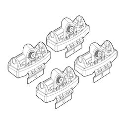 NISSAN QASHQAI 03/07+ KIT ΑΚΡΑ (ΠΟΔΙΑ) ΓΙΑ ΜΠΑΡΕΣ NORDRIVE