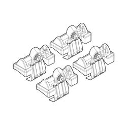 SKODA OCTAVIA 5 09/04+ KIT ΑΚΡΑ (ΠΟΔΙΑ) ΓΙΑ ΜΠΑΡΕΣ NORDRIVE