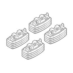 CITROEN C4 COUPE/5D KIT ΑΚΡΑ (ΠΟΔΙΑ) ΓΙΑ ΜΠΑΡΕΣ NORDRIVE