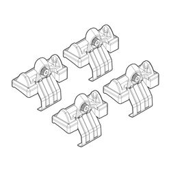 HONDA JAZZ 01/02-09/08 KIT ΑΚΡΑ (ΠΟΔΙΑ) ΓΙΑ ΜΠΑΡΕΣ NORDRIVE