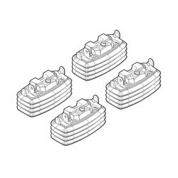 OPEL ASTRA H 04/04-10/09 -GTC 04/05-08/11 KIT ΑΚΡΑ (ΠΟΔΙΑ) ΓΙΑ ΜΠΑΡΕΣ NORDRIVE