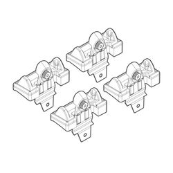 CHEVROLET NIVA 01/03+ KIT ΑΚΡΑ (ΠΟΔΙΑ) ΓΙΑ ΜΠΑΡΕΣ NORDRIVE