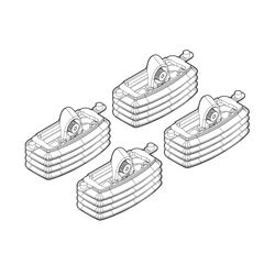 FIAT CROMA 05/05-04/11 KIT ΑΚΡΑ (ΠΟΔΙΑ) ΓΙΑ ΜΠΑΡΕΣ NORDRIVE
