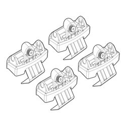 RENAULT CLIO 5D 11/12+ KIT ΑΚΡΑ (ΠΟΔΙΑ) ΓΙΑ ΜΠΑΡΕΣ NORDRIVE