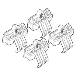TOYOTA VERSO-S 05/11+ KIT ΑΚΡΑ (ΠΟΔΙΑ) ΓΙΑ ΜΠΑΡΕΣ NORDRIVE