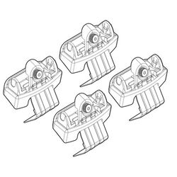 CITROEN C4 PICASSO 6/13+ KIT ΑΚΡΑ (ΠΟΔΙΑ) ΓΙΑ ΜΠΑΡΕΣ NORDRIVE