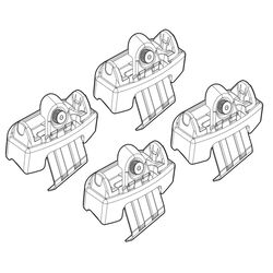 FIAT FREEMONT 05/11+ KIT ΑΚΡΑ (ΠΟΔΙΑ) ΓΙΑ ΜΠΑΡΕΣ NORDRIVE
