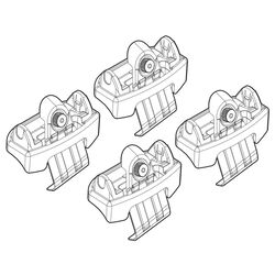 HONDA CR-V 10/12+ KIT ΑΚΡΑ (ΠΟΔΙΑ) ΓΙΑ ΜΠΑΡΕΣ NORDRIVE