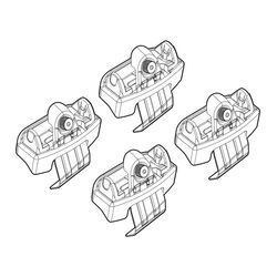 MAZDA CX-5 06/17+ KIT ΑΚΡΑ (ΠΟΔΙΑ) ΓΙΑ ΜΠΑΡΕΣ NORDRIVE
