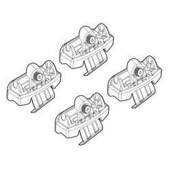 FORD KA 2016+ KIT ΑΚΡΑ (ΠΟΔΙΑ) ΓΙΑ ΜΠΑΡΕΣ NORDRIVE
