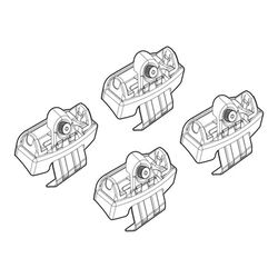 AUDI Q2 11/16+ KIT ΑΚΡΑ (ΠΟΔΙΑ) ΓΙΑ ΜΠΑΡΕΣ NORDRIVE
