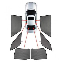 CarShades SKODA YETI 5D 2009+ ΚΟΥΡΤΙΝΑΚΙΑ ΜΑΡΚΕ (6ΤΕΜ.)