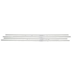 VW GOLF 5 PLUS 5D HB 2004-2007 TRIM ΠΑΡΑΘΥΡΩΝ ΑΝΟΞΕΙΔΩΤΟ ΑΤΣΑΛΙ ΧΡΩΜΙΟ - 4 ΤΕΜ.