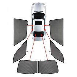 OPEL CROSSLAND X 5D 2017> ΚΟΥΡΤΙΝΑΚΙΑ ΜΑΡΚΕ CARSHADES - 6 ΤΕΜ.