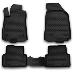 ΜΑΡΚΕ ΠΑΤΑΚΙΑ ΣΕ ΣΚΑΦΗ TPE ΛΑΣΤΙΧΟ ΓΙΑ CHEVROLET AVEO 2011-2015  ΣΕ ΜΑΥΡΟ ΧΡΩΜΑ NOVLINE - 4 ΤΕΜ.