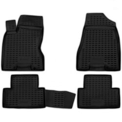 NISSAN X-TRAIL 07/2007-05/2014  ΠΑΤΑΚΙΑ ΜΑΡΚΕ ΛΑΣΤΙΧΟ ΣΚΑΦΑΚΙΑ (ΜΑΥΡΟ) - 4 ΤΕΜ.