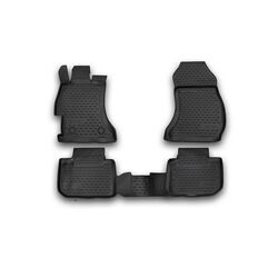 SUBARU XV 2012+ ΠΑΤΑΚΙΑ ΜΑΡΚΕ ΛΑΣΤΙΧΟ ΣΚΑΦΑΚΙΑ 4ΤΕΜ. (ΜΑΥΡΟ)