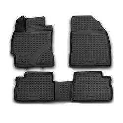 TOYOTA COROLLA 01/2007-2013 ΠΑΤΑΚΙΑ ΜΑΡΚΕ ΛΑΣΤΙΧΟ ΣΚΑΦΑΚΙΑ 4ΤΕΜ. (ΜΑΥΡΟ)