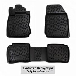 NISSAN ALMERA N16 CLASSIC 2006+  ΠΑΤΑΚΙΑ ΜΑΡΚΕ ΛΑΣΤΙΧΟ ΣΚΑΦΑΚΙΑ (ΜΑΥΡΑ) - 4 ΤΕΜ.
