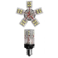ΛΑΜΠΑΚΙ BAY15d ME 30LED ΚΟΚΚΙΝΟ SIMONI RACING