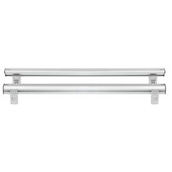 ΒΑΣΕΙΣ ΣΤΗΡΙΞΗΣ ΑΛΟΥΜΙΝΙΟΥ TBR FIXING PROFILE KIT M 166,6 cm ΣΕ ΑΣΗΜΙ ΧΡΩΜΑ ΜΕ ΥΠΟΔΟΧΕΣ T-SYSTEM ΓΙΑ ΜΠΑΡΕΣ TBR ΚΑΡΟΤΣΑΣ ΣΕ PICKUP ΚΑΙ ΑΓΡΟΤΙΚΑ ΟΧΗΜΑΤΑ MENABO - 2 ΤΕΜ.