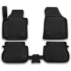 ΜΑΡΚΕ ΠΑΤΑΚΙΑ ΣΕ ΣΚΑΦΗ TPE ΛΑΣΤΙΧΟ ΓΙΑ VW CADDY 2015+  ΣΕ ΜΑΥΡΟ ΧΡΩΜΑ NOVLINE - 4 ΤΕΜ.