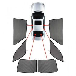 ΚΟΥΡΤΙΝΑΚΙΑ ΜΑΡΚΕ CAR SHADES ΓΙΑ LAND ROVER DISCOVERY SPORT (L550 FACELIFT) 5D 2020+ - 6 ΤΕΜ.