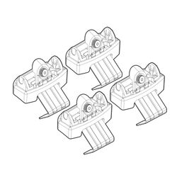 ΠΟΔΙΑ ΓΙΑ ΜΠΑΡΕΣ NORDRIVE ΓΙΑ PEUGEOT 3008 12/2023+  - 4 Τεμ.