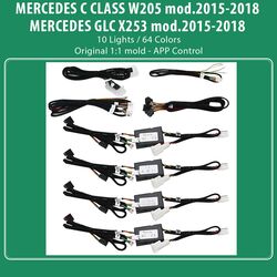 DIQ AMBIENT 8161 CIC - BENZ C  (W205) - GLC (X253) mod. 2015-2018 (Digital iQ Ambient Light for Mercedes C  (W205) - GLC (X253) mod. 2015-2018 with 10 Lights)