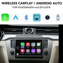 DIGITAL IQ VW 293 CPA (WIRELESS CARPLAY / ANDROID AUTO BOX for VW mod. 2013-2018 with 2 CAMERAS)