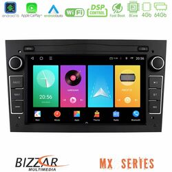 Bizzar MX Series Opel Astra/Corsa/Antara/Zafira 8core Android16 4+64GB Navigation Multimedia Deckless 7 με Carplay/AndroidAuto (OEM Style | Piano Black Color)