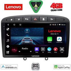 LENOVO LVE 8513BL_CPAA (9inc) MULTIMEDIA TABLET for PEUGEOT 308 mod.2007-2012 - RCZ mod.2009-2015  (BLACK)