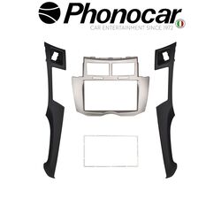 ΚΙΤ ΠΡΟΣΟΨΗΣ TOYOTA Yaris 07>12. Χρώμα μαύρο με ασημί



