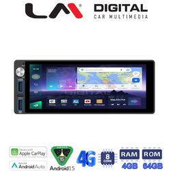 1DIN 6,86inc RADIO-USB- 8c4+64 CPAA Android 15
